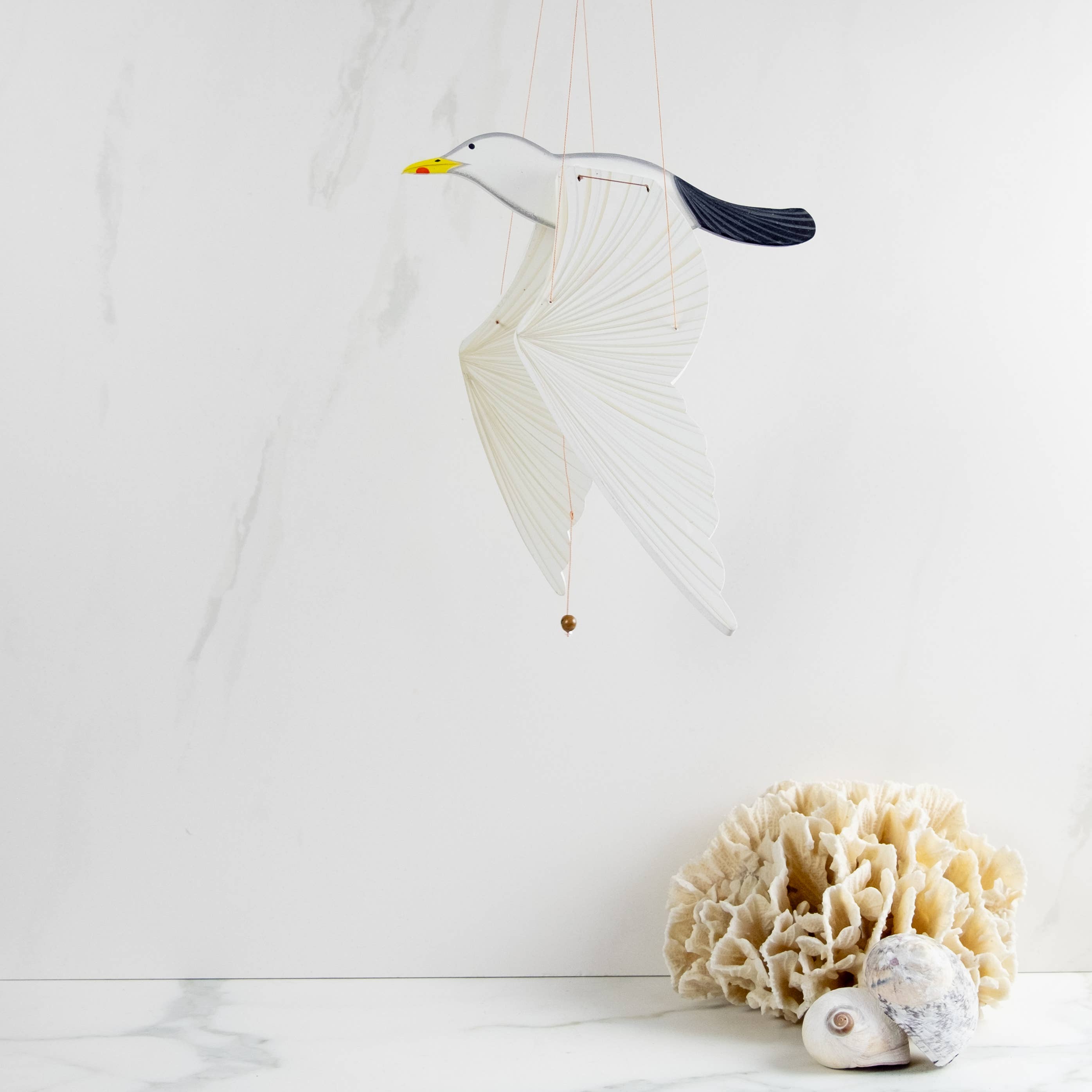 Tulia's Artisan Gallery - Wholesale Mobile - Seagull Flying Bird Mobile3