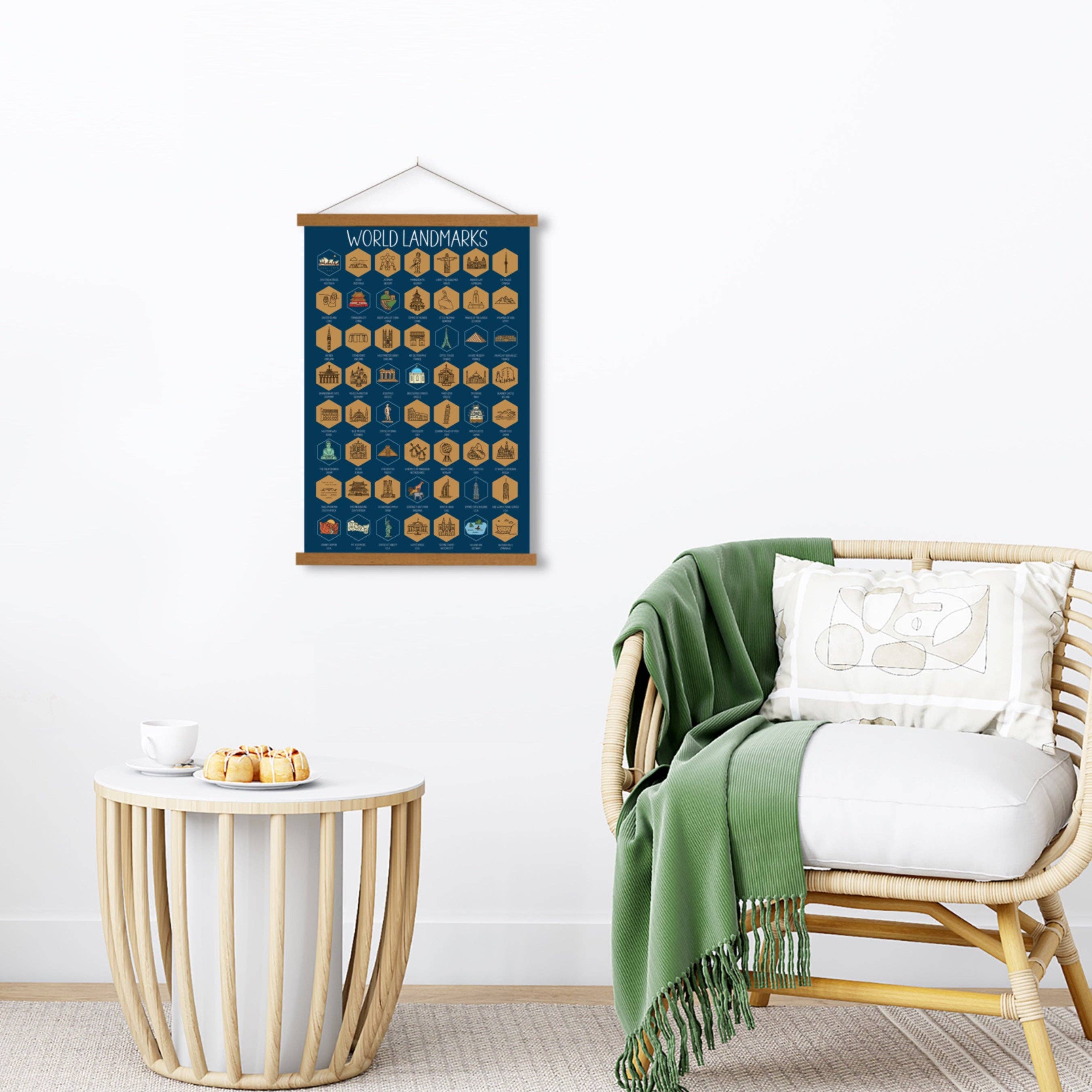 Track Your Adventures - Vente Poster - Poster à gratter World Landmarks3