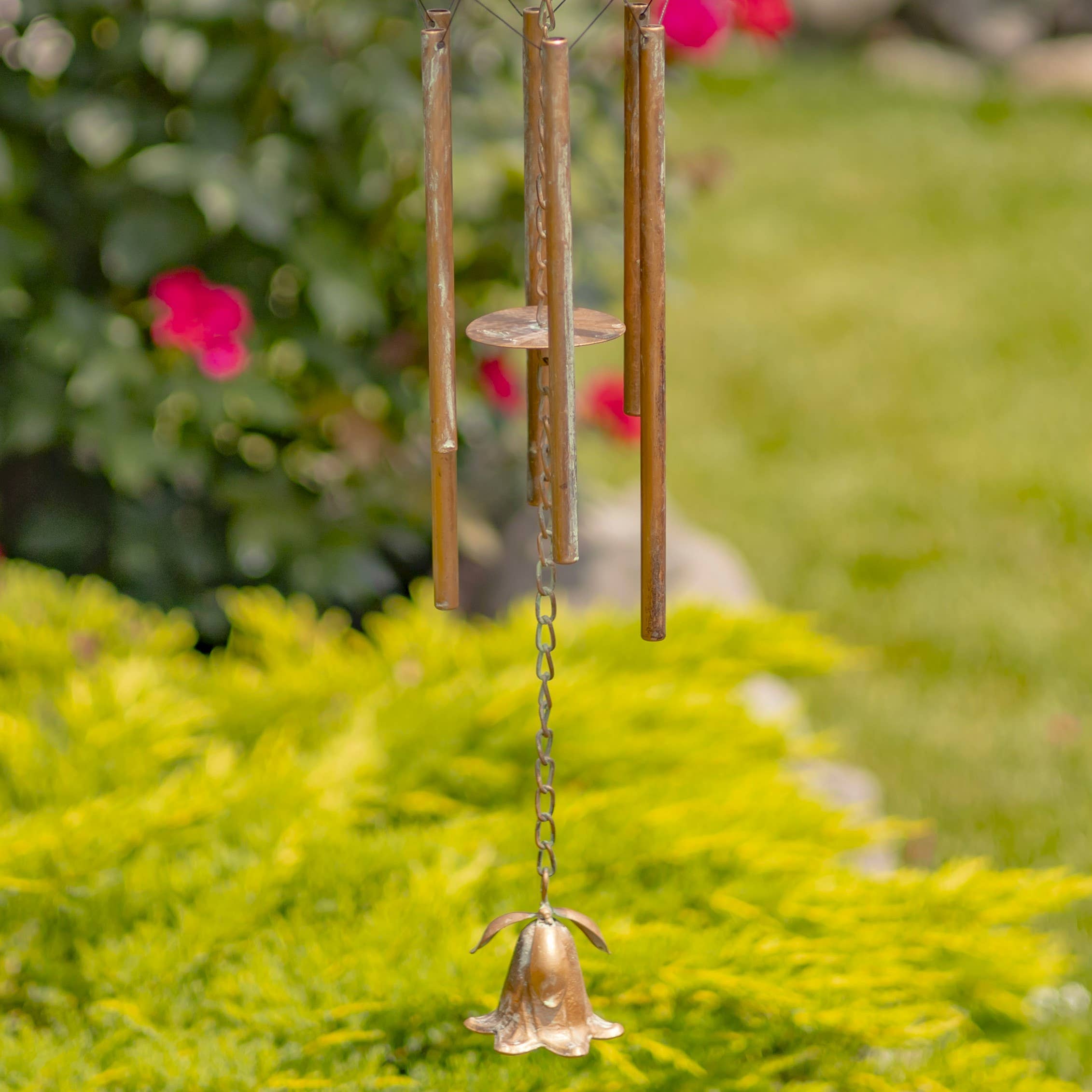 Zaer Ltd. International - Wholesale Wind Chime - 3 Assorted Hanging Angel Wind Chimes in Copper6