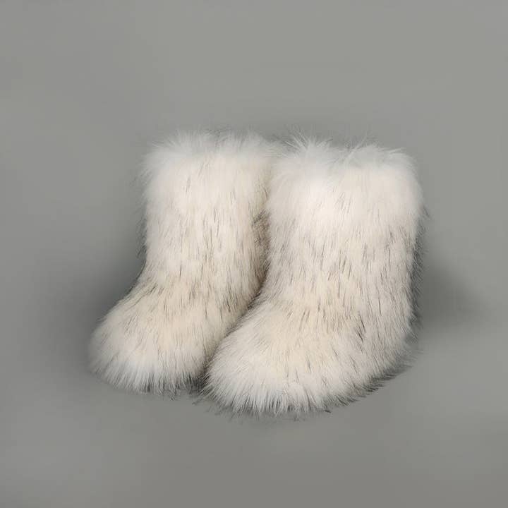 Beyond Apparel - Wholesale Boots - Women's - Thermal Fuzzy Platform Boots