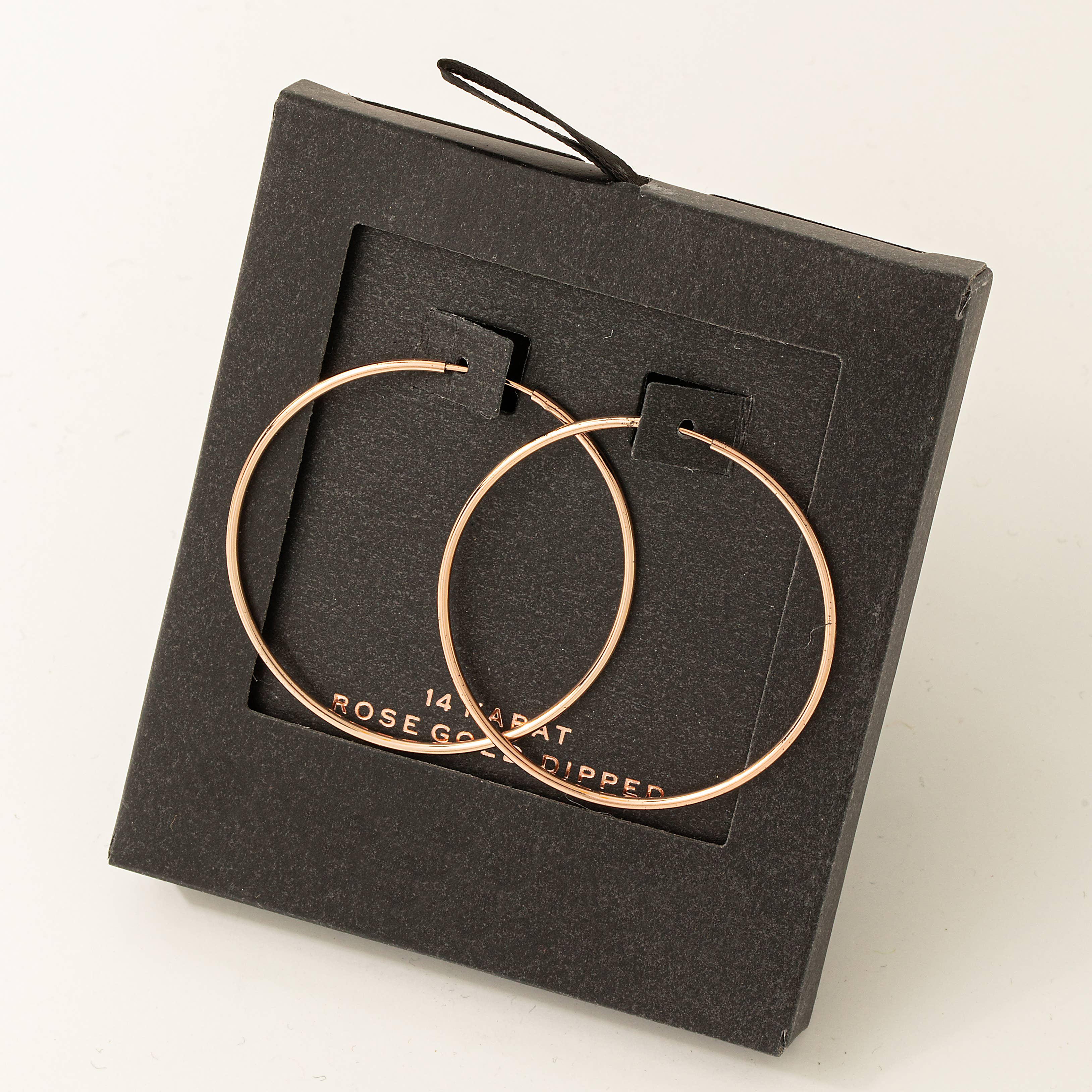 Fame Accessories – Großhandel Hoops – Secret Box Dünne Hoops, goldfarben2