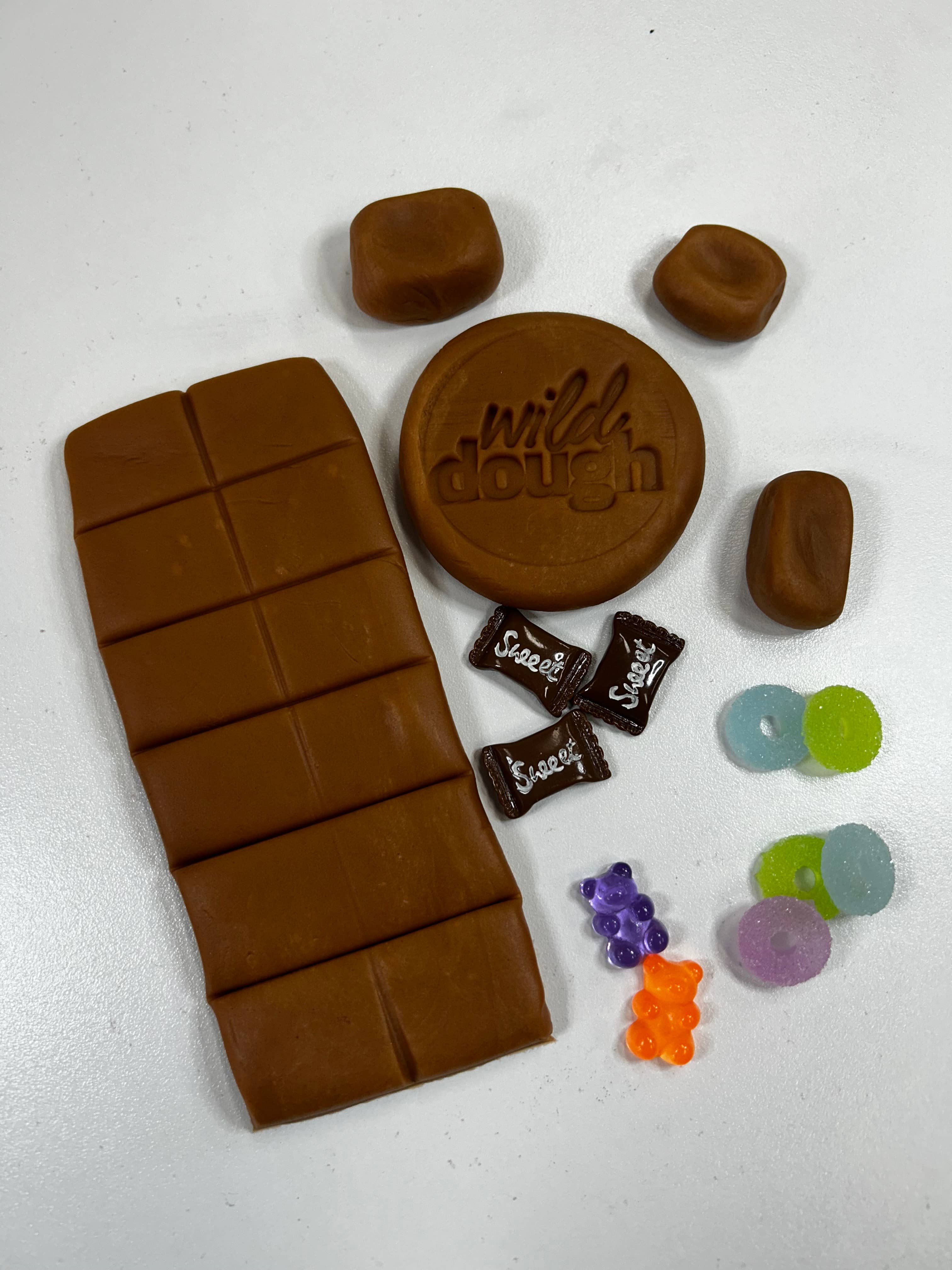 Wild Dough Playdough - Vente Pâte ingénieuse/slime – enfant - Pâte à modeler brun chocolat (w/s)3