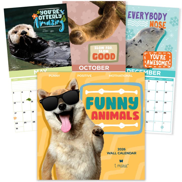 2026 Funny Wall Calendar - Monthly 12” x 12” Calendar for wholesale by T Marie