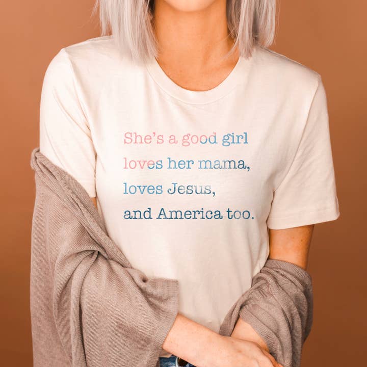 Hun er en god pige tee for engroshandel hos The Dirty Cowgirl Apparel