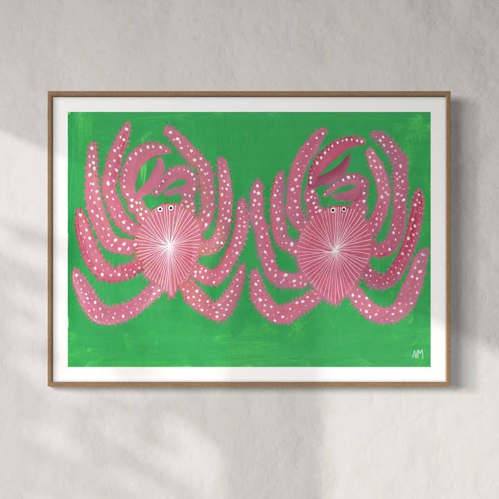 Pink crabs for wholesale by Nancy McKie