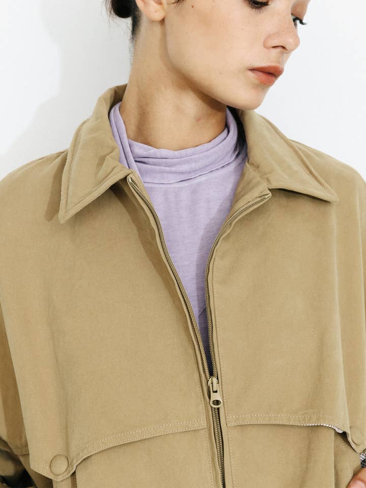 CUBIC – wholesale Jacket – Women's – 100% Cotton Mouldable Collar Casual Jacket7