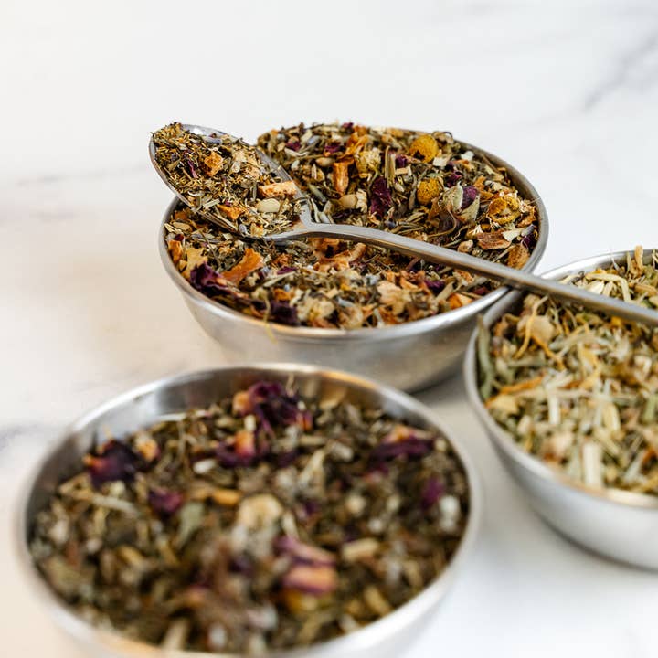 Giften Market - Wholesale Loose Tea - Feel Well Flower Tea - Loose Leaf Tea in Glass Jar - 1.25oz9