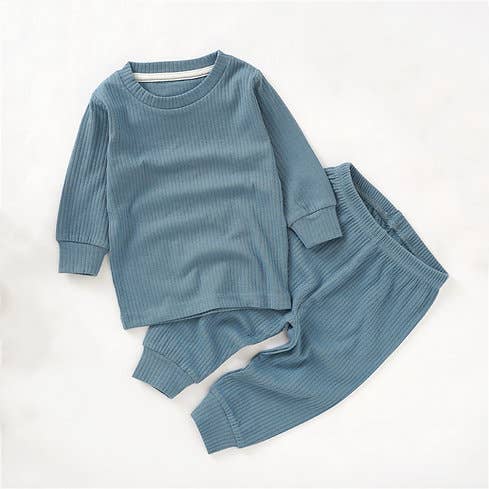 Ribbed Set | Teal for wholesale on Faire