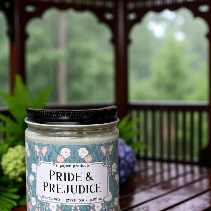 Fly Paper Products - Wholesale Jar/Filled Candle - Pride and Prejudice Classic William Morris Collection Candle3