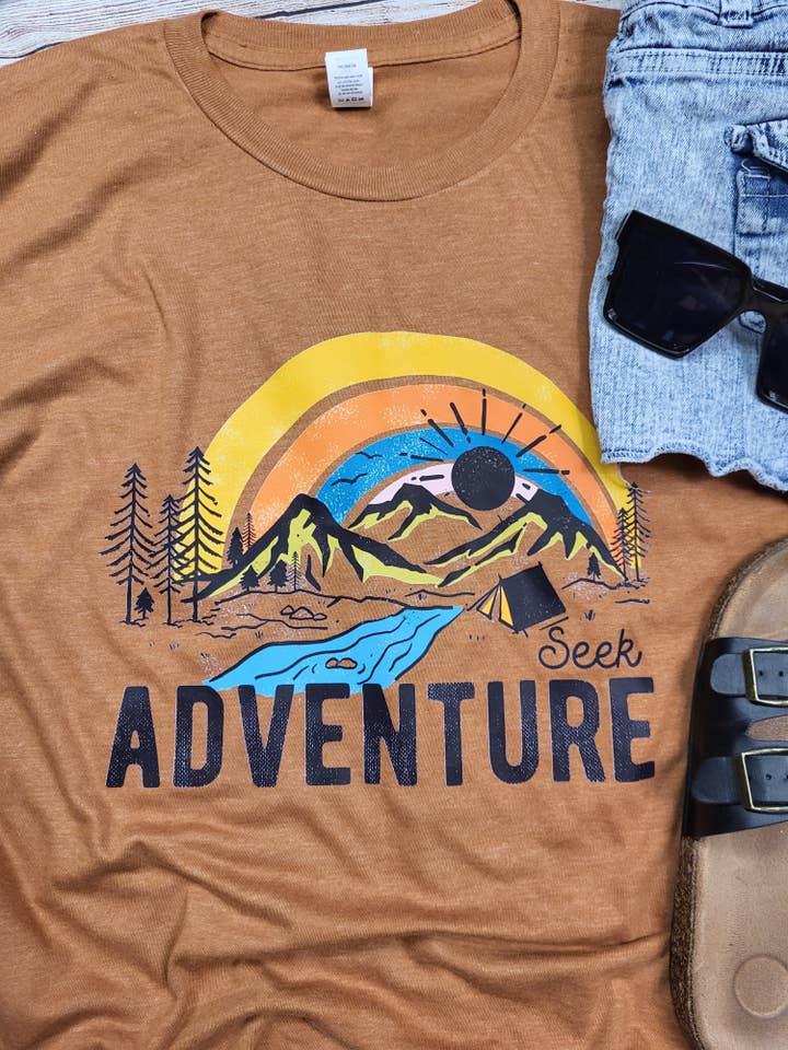 Seek Adventure Tee for wholesale by Wanderlust Designs Wholesale
