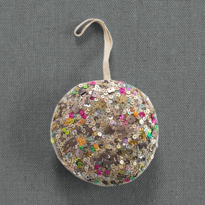 Disco Ball — Ornement en coton, jeton, orné pour la vente par Skippy Cotton