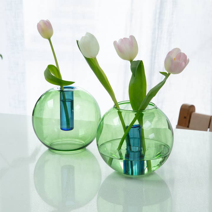 Block Design - Wholesale Vase - Medium Bubble Glass Vase15