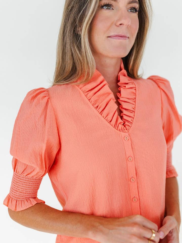 Mary George - Wholesale Button Down Shirt - Women's - Harper Top8