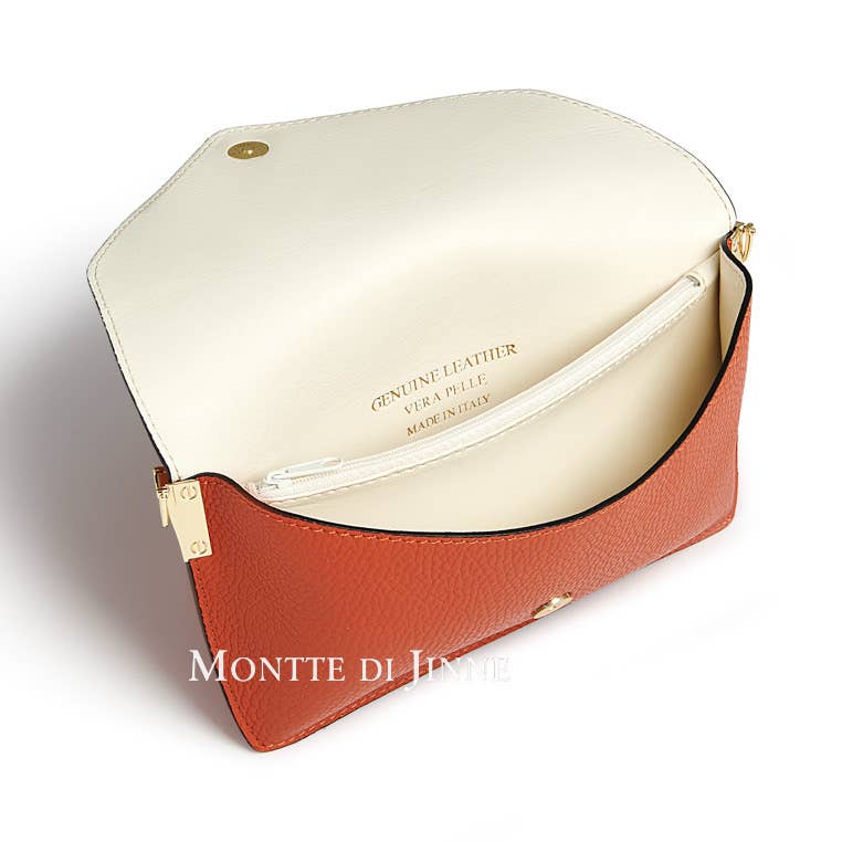 MONTTE DI JINNE - Vente Sac à bandoulière – femme - Sac bandoulière en cuir italien élégant avec sangle en toile20