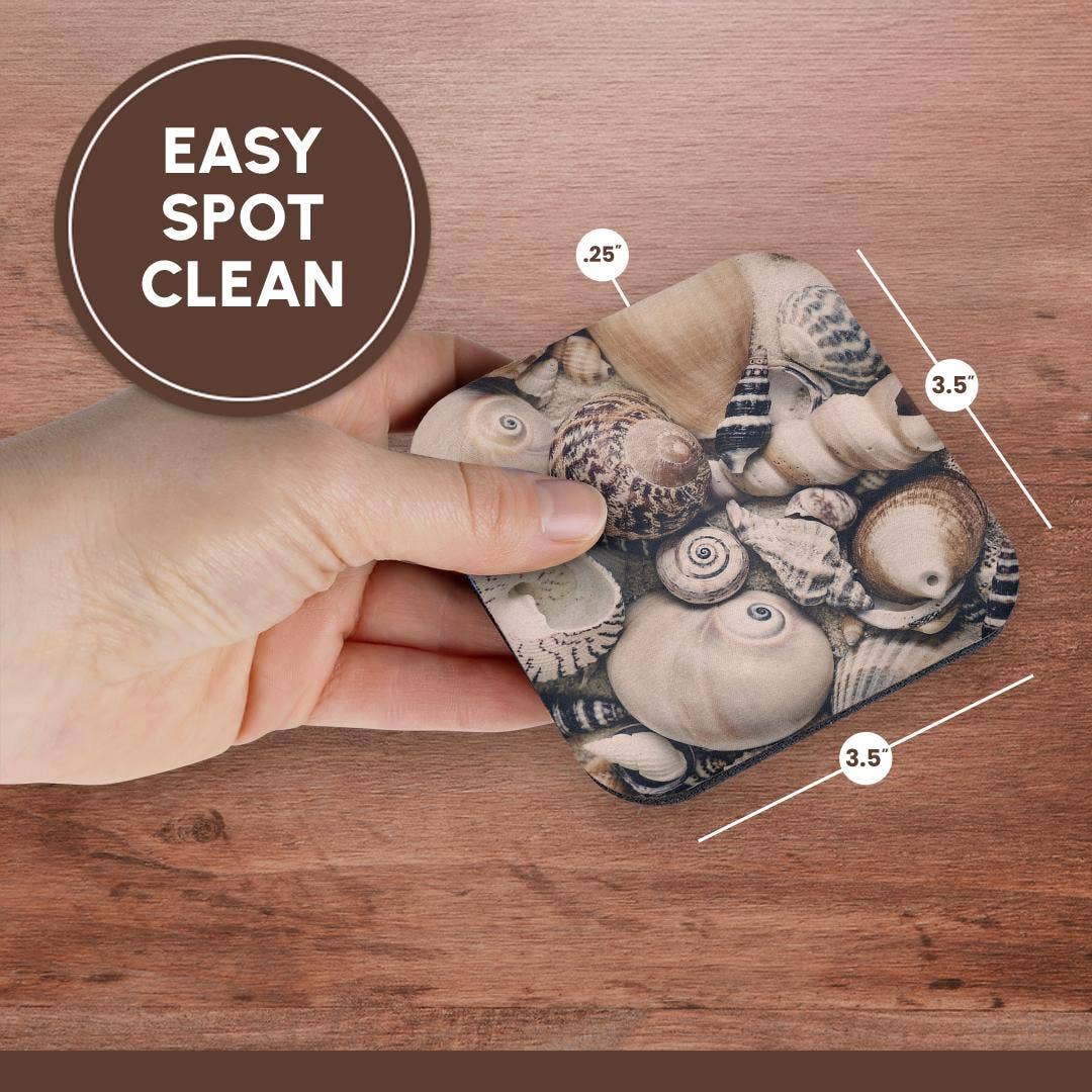 3dRose - Wholesale Coasters - 3dRose, Vintage Style Sea Shell Collection, Coaster13