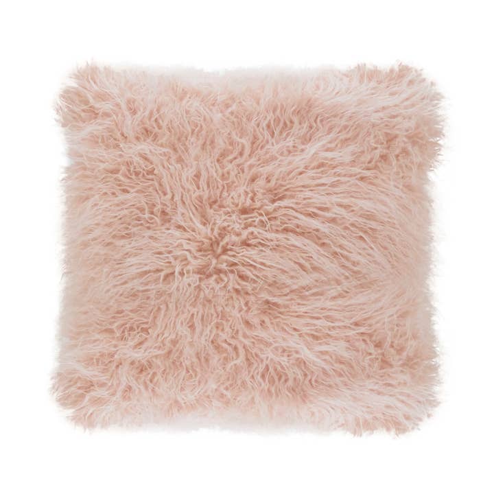 Fennco Styles - Wholesale Throw/Decorative Pillow - Faux Mongolian Fur Decorative Throw Pillow