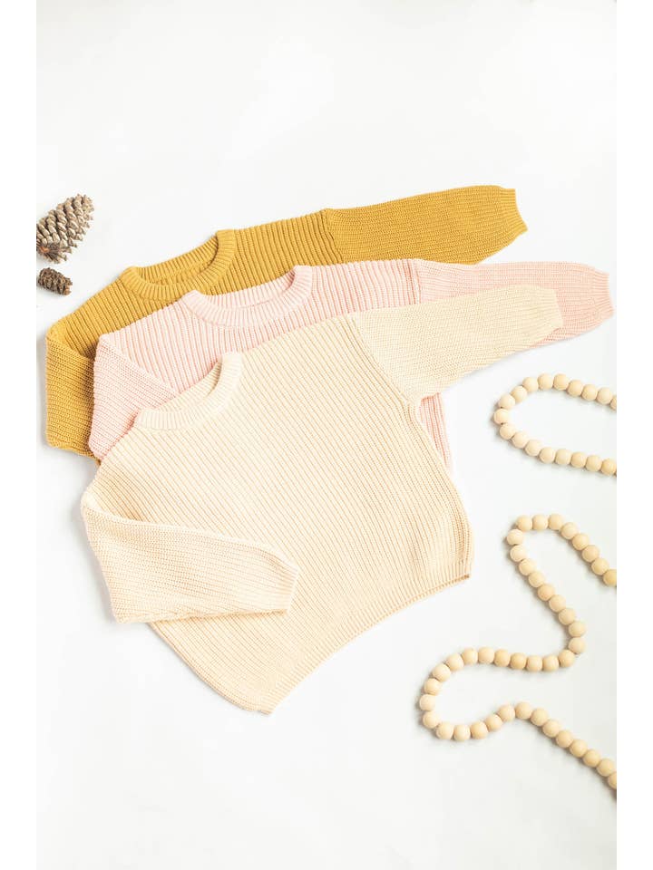 Little Organic Co – wholesale Tröja - Barn – Bebiströja Ekologisk stickad barn-/barnkläder i oversize1