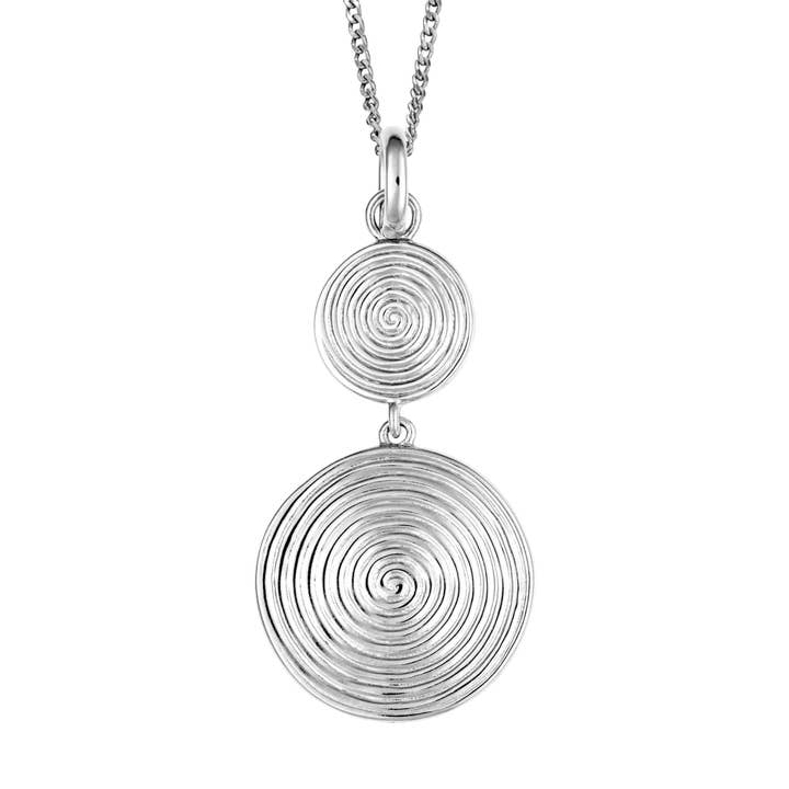 Dubbel spiralskivdropphänge för wholesale av Gecko Jewellery