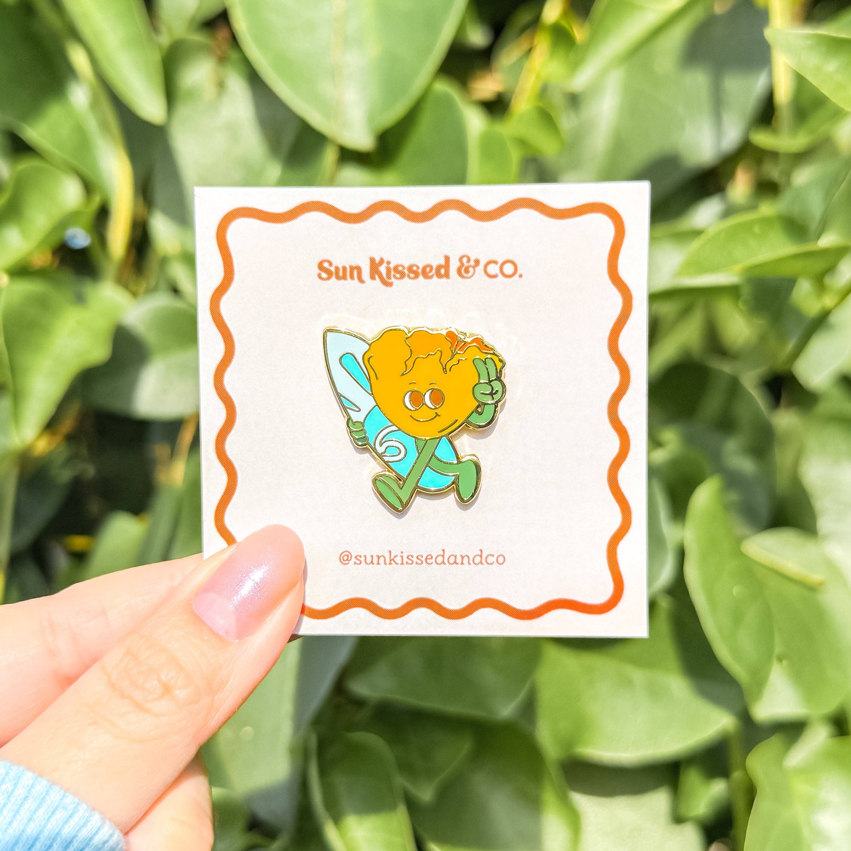 Sun Kissed & Co. - Wholesale Lapel Pin/Button - Poppy Enamel Pin