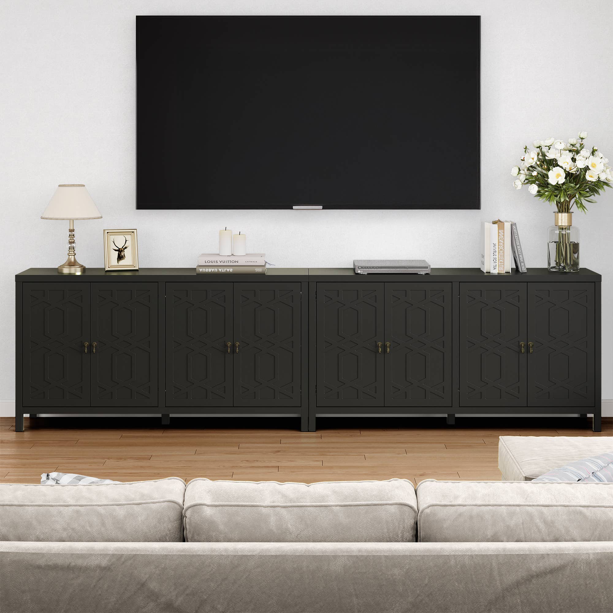 Heynemo - Wholesale Cabinet - Sideboard Buffet Cabinet with Storage, 60'' Storage Cabinet2