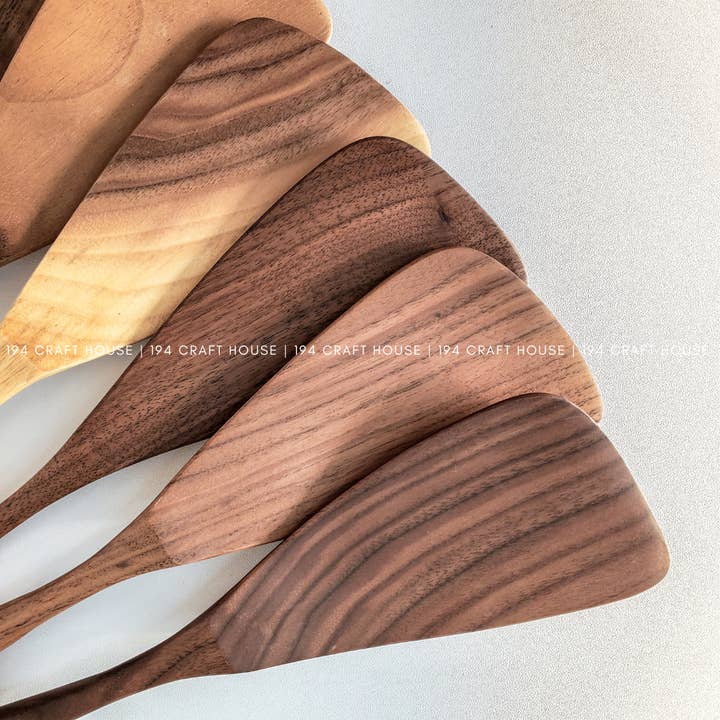 194 Craft House – Engroshandel Spatel – Spatel af valnøddetræ - 12" - køkkenredskaber12