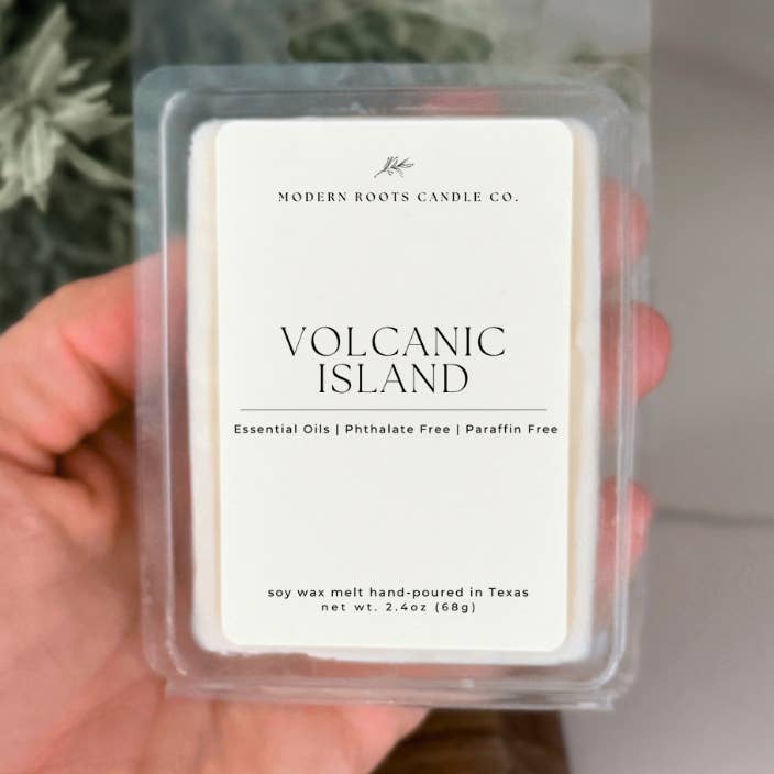 Volcanic Island | 2.4 oz. Soy Wax Melt for wholesale by Modern Roots Candle Co.