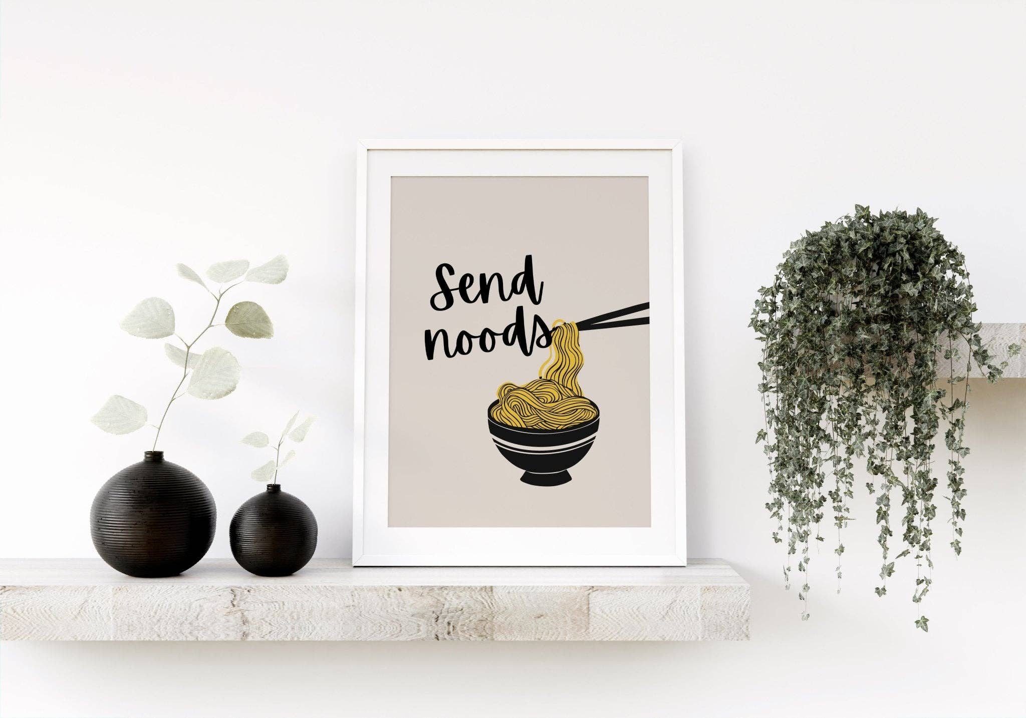 Moonshine Prints - Vente Affiche d'art - Envoyer des nouilles | Noodles Print3