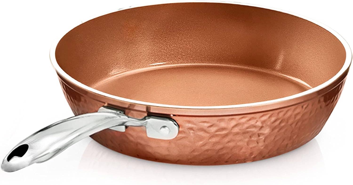 Gotham Steel/Granitestone - Wholesale Pan - Gotham Steel Hammered Copper ronde koekenpan van 24 cm0