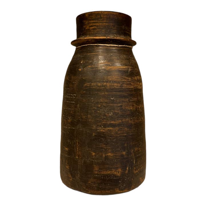 Vase NIBE | goblet - wood for wholesale by Treasure Hunt Amsterdam
