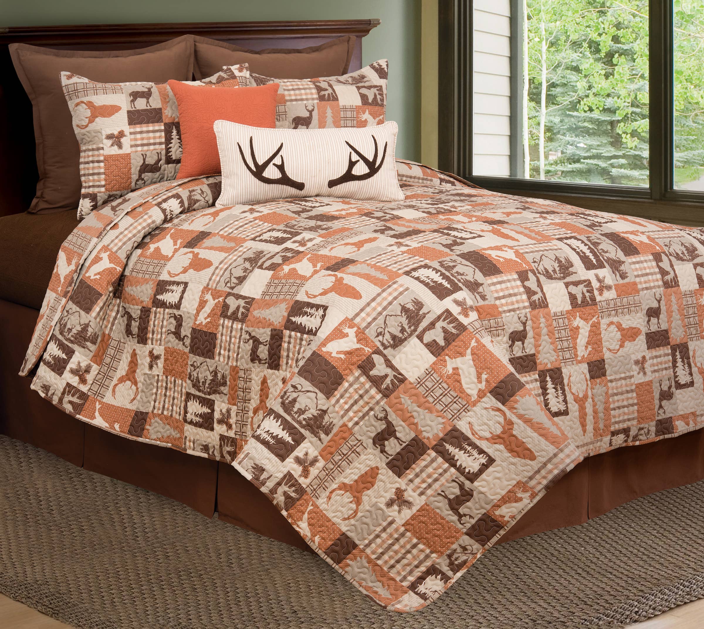 C&F Home - Wholesale Bedding Set - Buck Ridge Trail Rustic Lodge King 3 Piece Quilt Set3