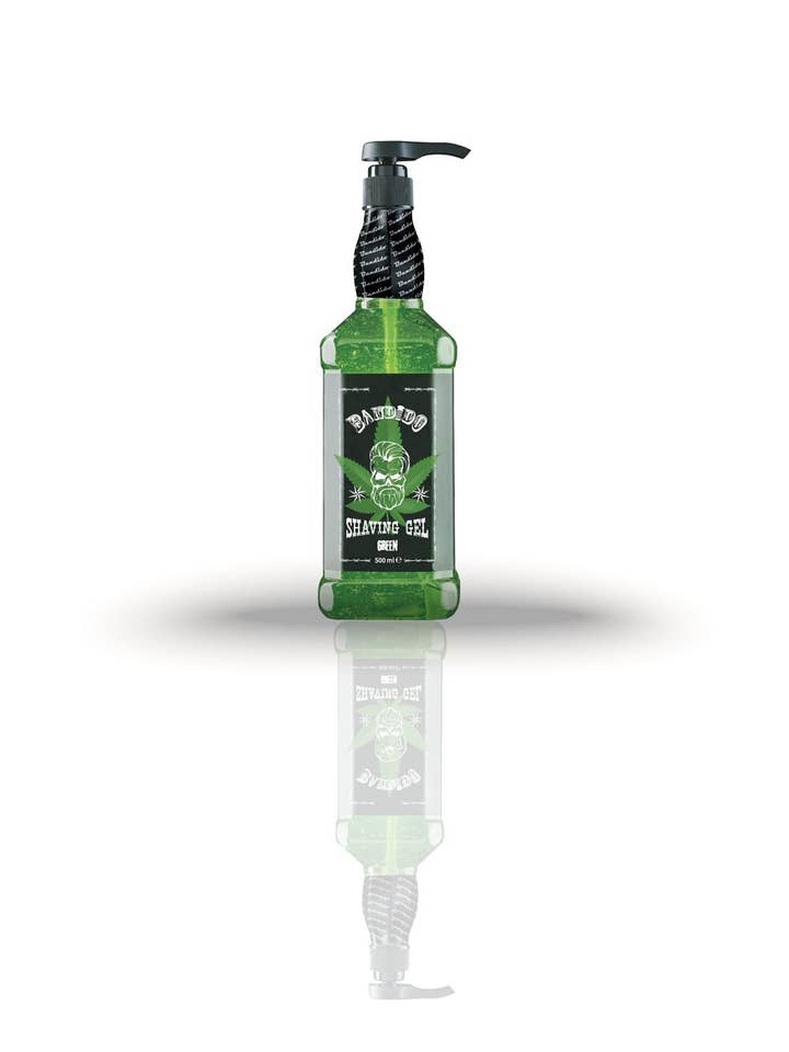 Shaving Gel Green 500ml for wholesale by Bandido Cosmetics