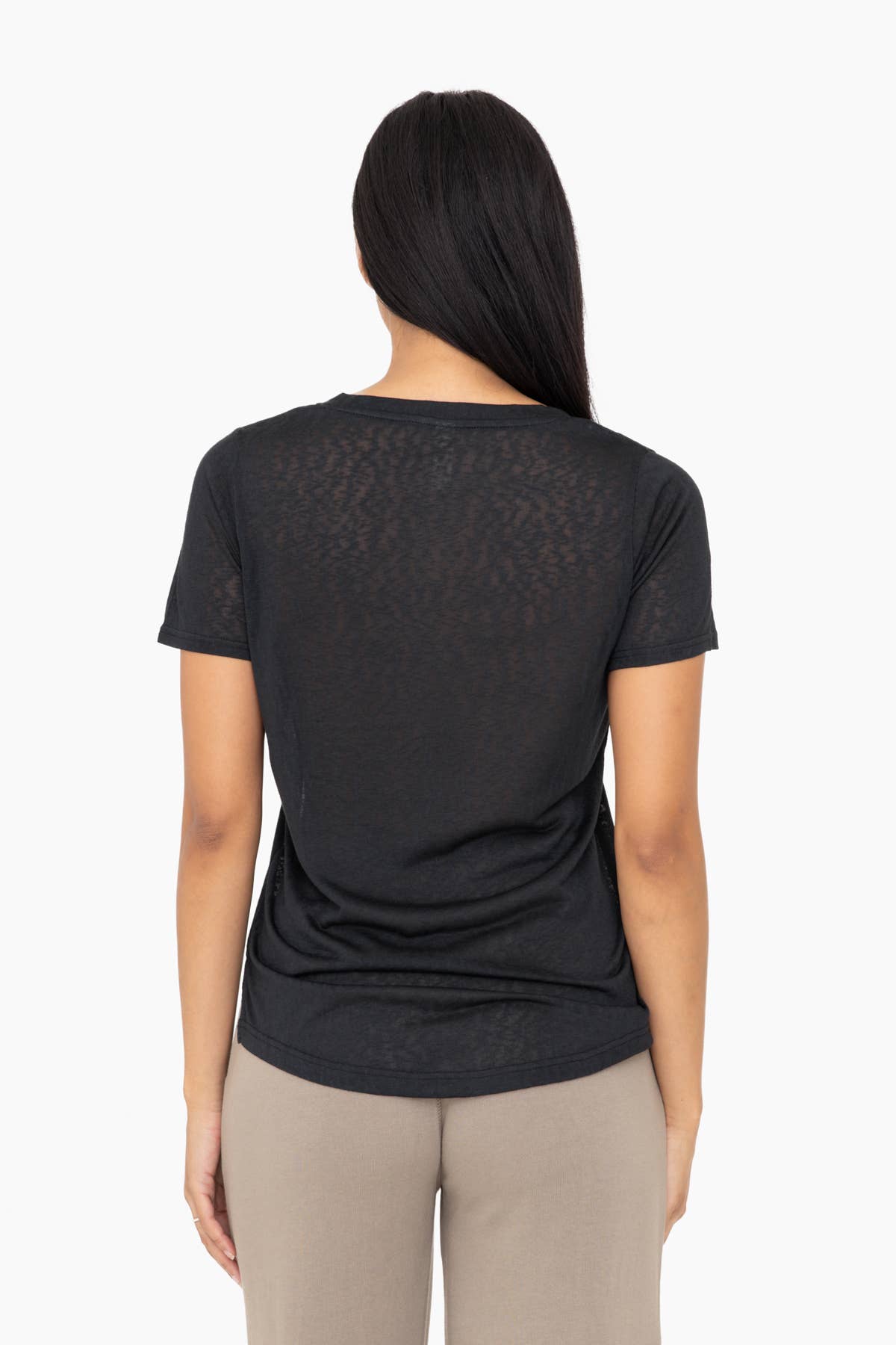 Mono B – wholesale T-shirt – women's – Modal Blend Classic V-Neck Tee14