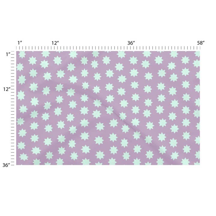 Stelle giganti - Viola lilla | stampa a stelle blu pallido per la vendita all'ingrosso da parte di Lexie Rose