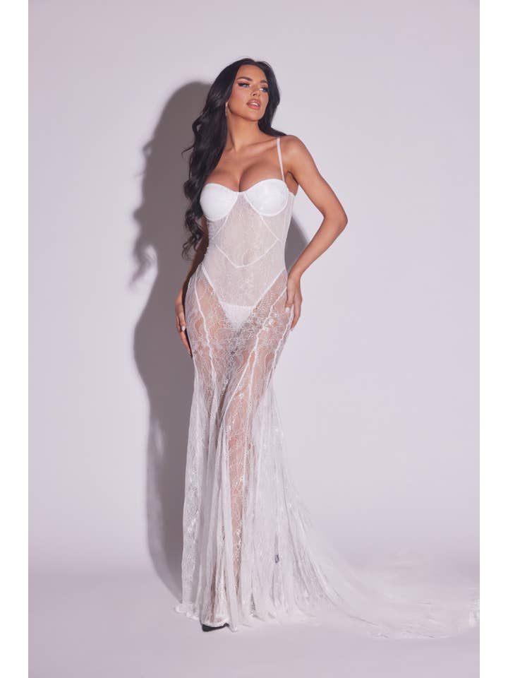 WFFS - Wholesale Gown - Women's - Lace Maxi Formal Dress 5