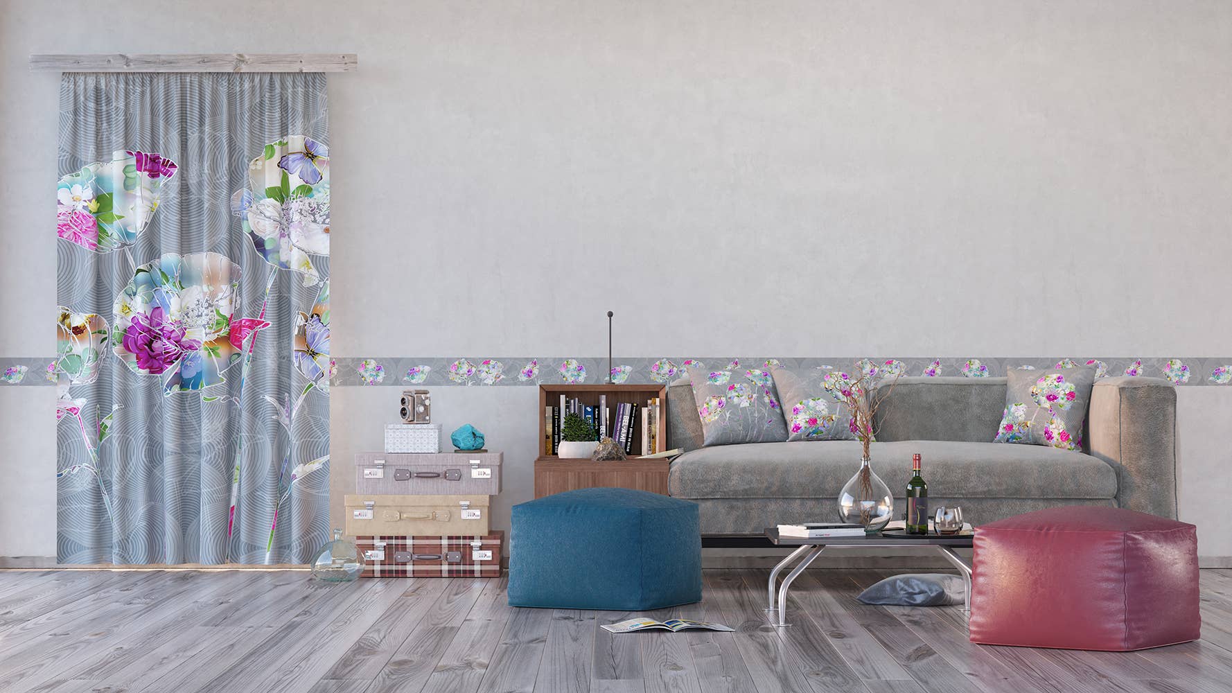 The Design Department b.v. – Rolo de papel de parede por atacado – Flores autoadesivas de papel de parede18