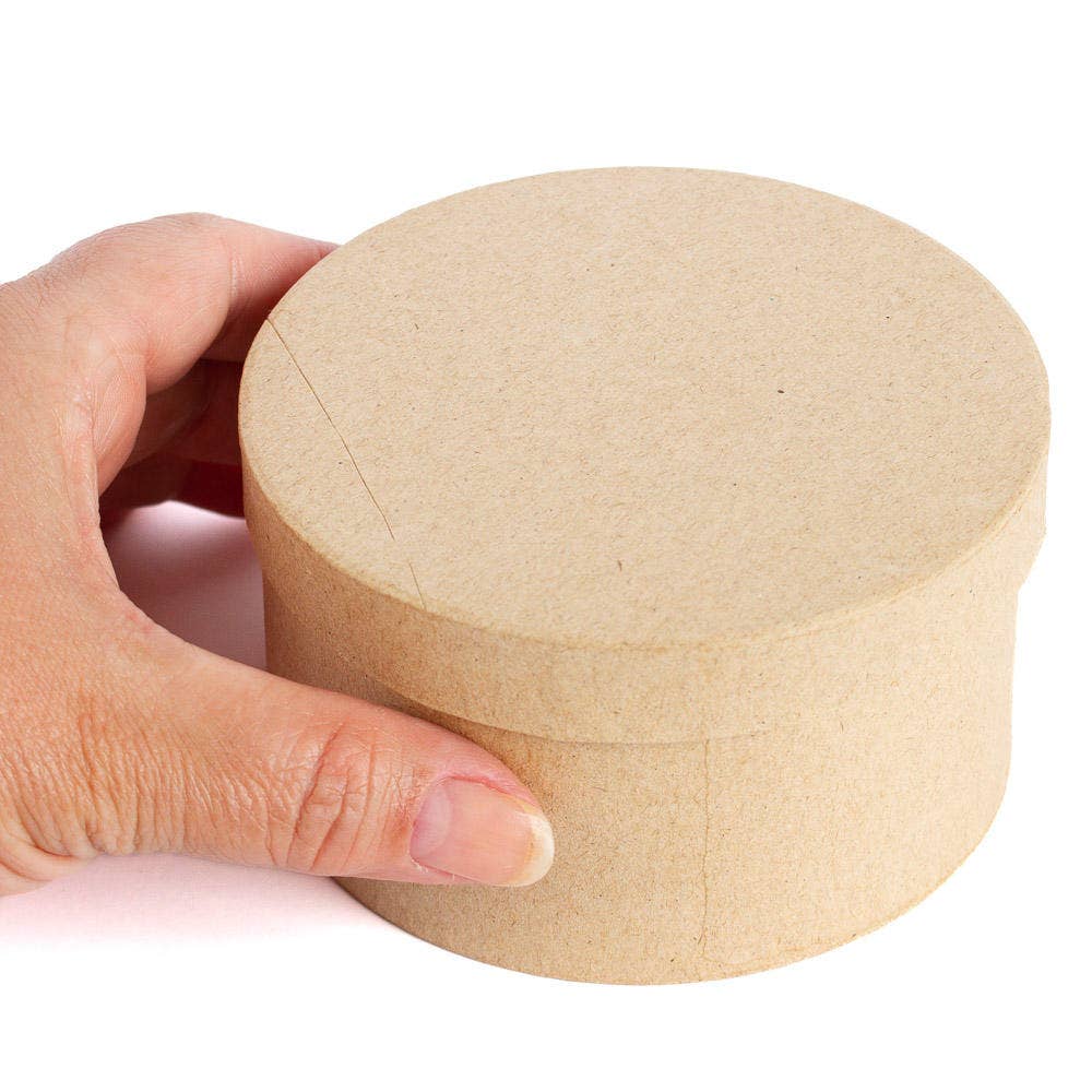 Factory Direct Craft - Vendita all'ingrosso Confezioni regalo - Scatola tonda piccola in cartapesta preformata - 5,7 cm altezza x 10,2 cm diametro2