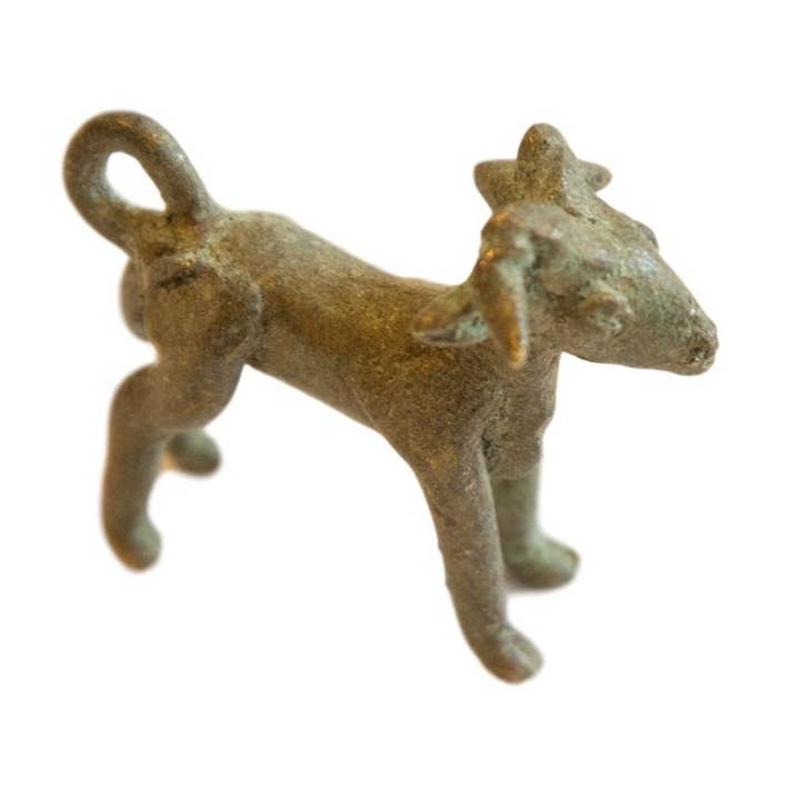 Vintage afrikanske oxideret Bronze Ram vedhæng for engroshandel hos Old New House