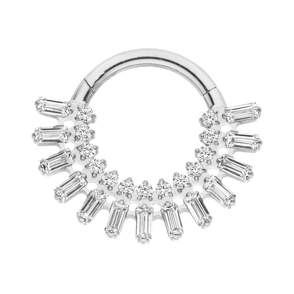 Schmuckgroßhandel - Vente Boucles d'oreille uniques - Clicker piercing deluxe en titane3