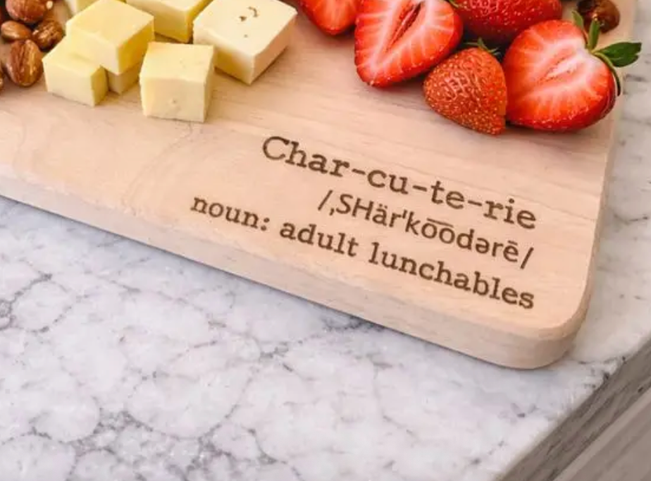 Buffalovely - Wholesale Cutting Board - Adult Lunchables Laser Engraved Charcuterie Cutting Board1