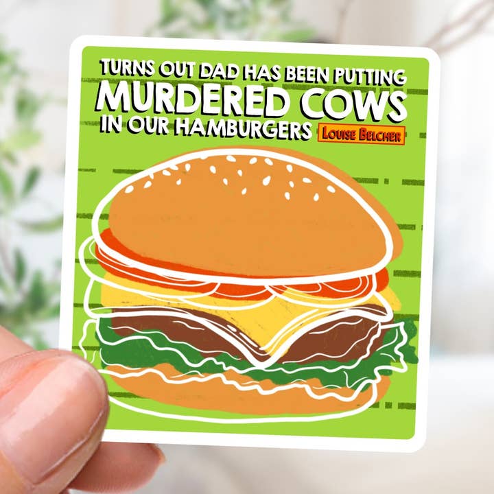 Bob's Burgers Hamburgers Sticker for wholesale by Couch McDoodles