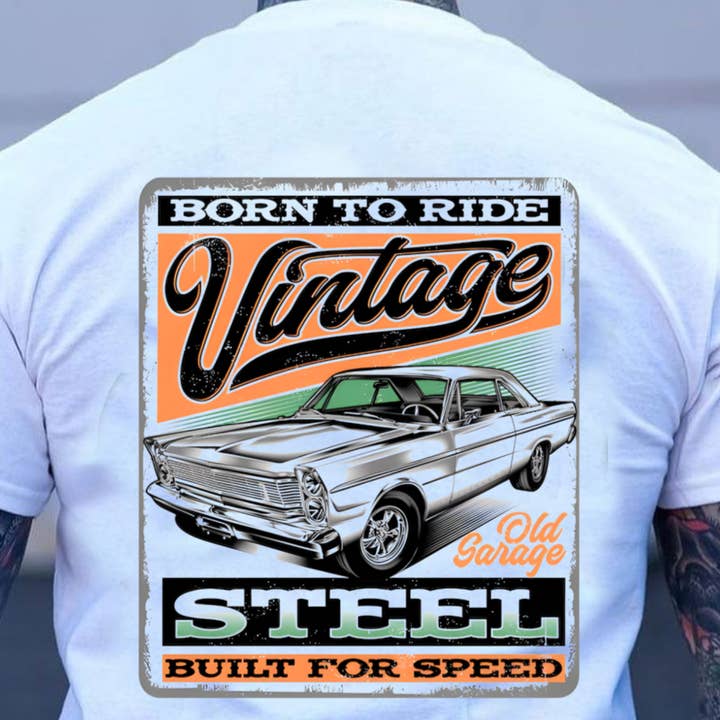 Sweatshirt Hoodie Or T-Shirt Gear Heads Born To Ride Vintage for wholesale by STRONG N FREE CDN