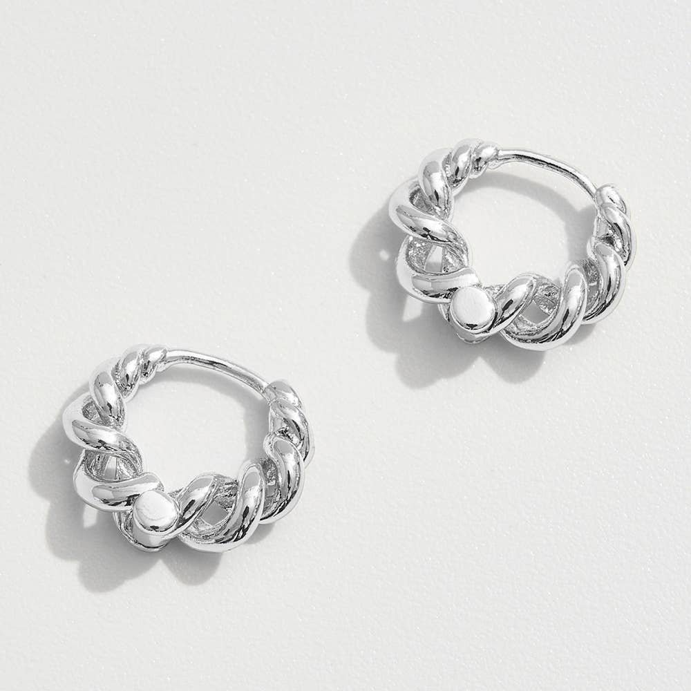 Sensibling Corp. – brincos huggies por atacado – Brincos de Argola Torcida Banhados a Ouro 14K2