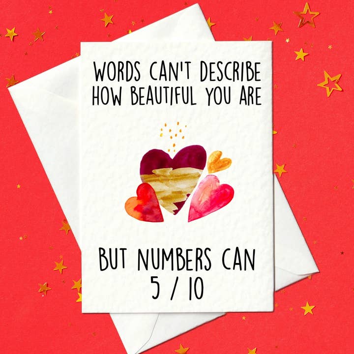 Le parole non possono descrivere quanto sei bella per la vendita all'ingrosso da parte di Prickly Cards