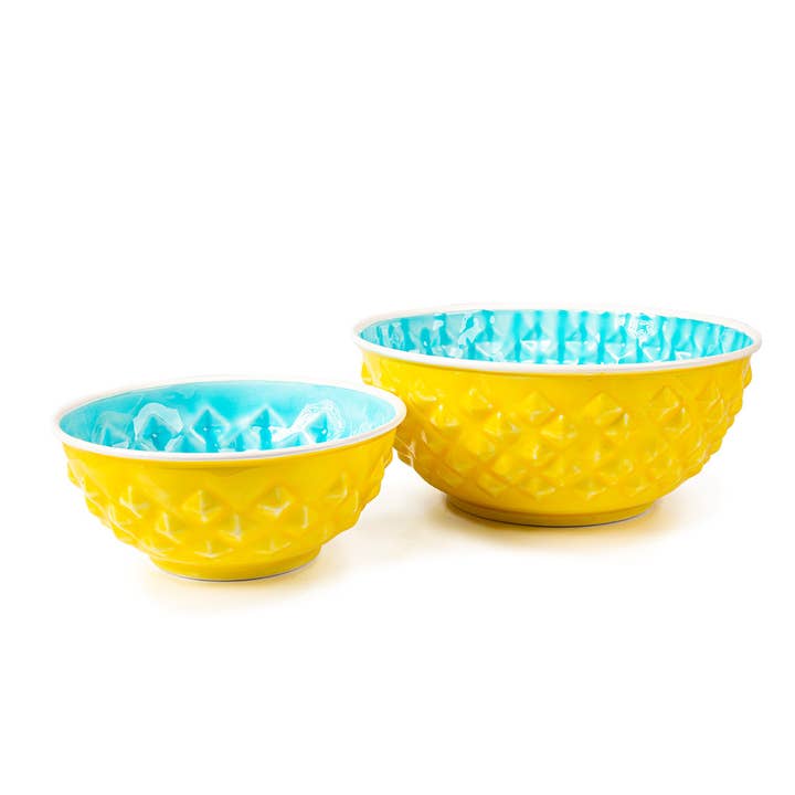 yellows Lemon & Lime Food & Water Bowl S (16 cm x 7 cm) for wholesale on Faire3