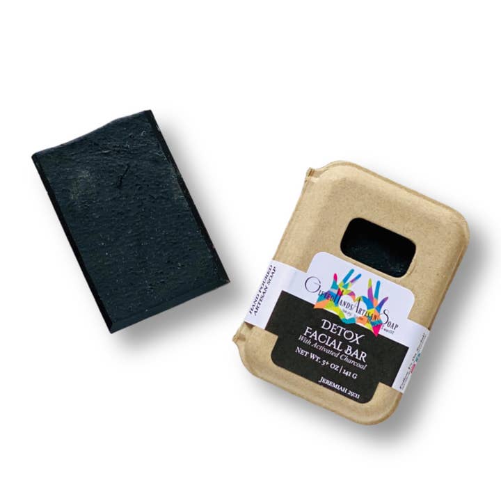 Detox with Activated Charcoal for wholesale by Gifted Hands Artisan Soap