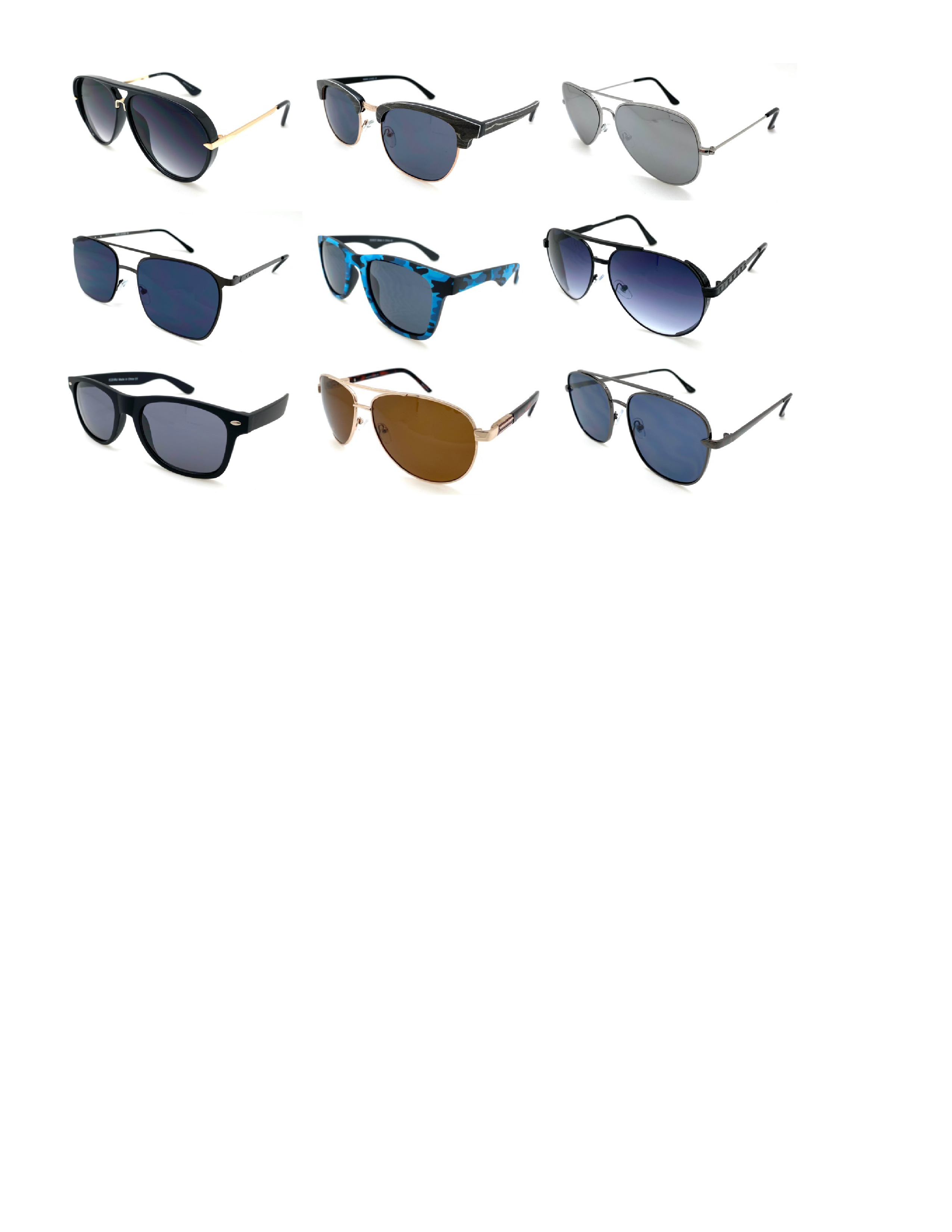 Desert Sunglass - Wholesale Sunglasses - Men's - Men’s Fashion Assortment1