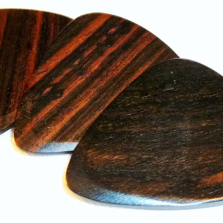 ToneWood Ebony (lot de 3 médiators) pour la vente par US Blues Artist Quality Guitar Picks