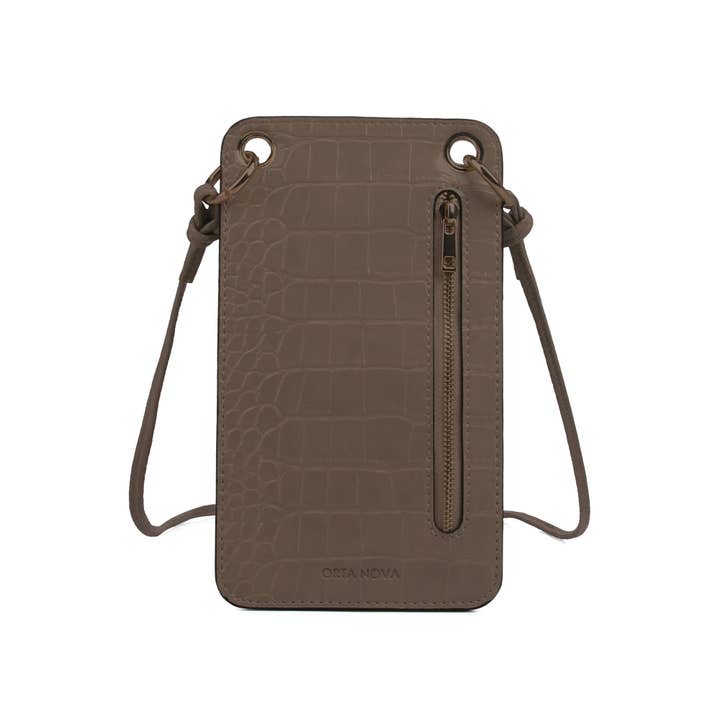 NHP International - Vendita all'ingrosso Zaino - Donna - Borse telefoniche Lipara Orta Nova color cioccolato