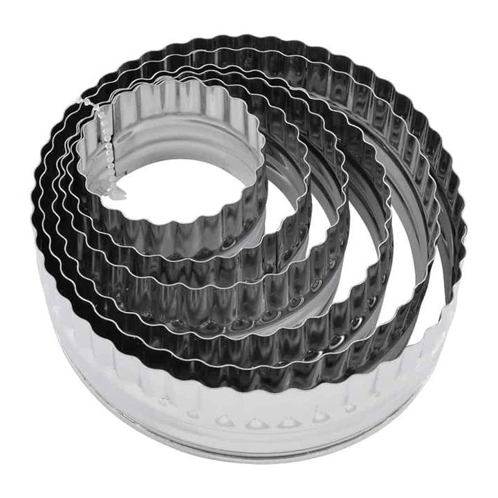 R&M International - Wholesale Cookie Cutter - Double Sided Biscuit Cutter Stainless Steel 6 PC Set2