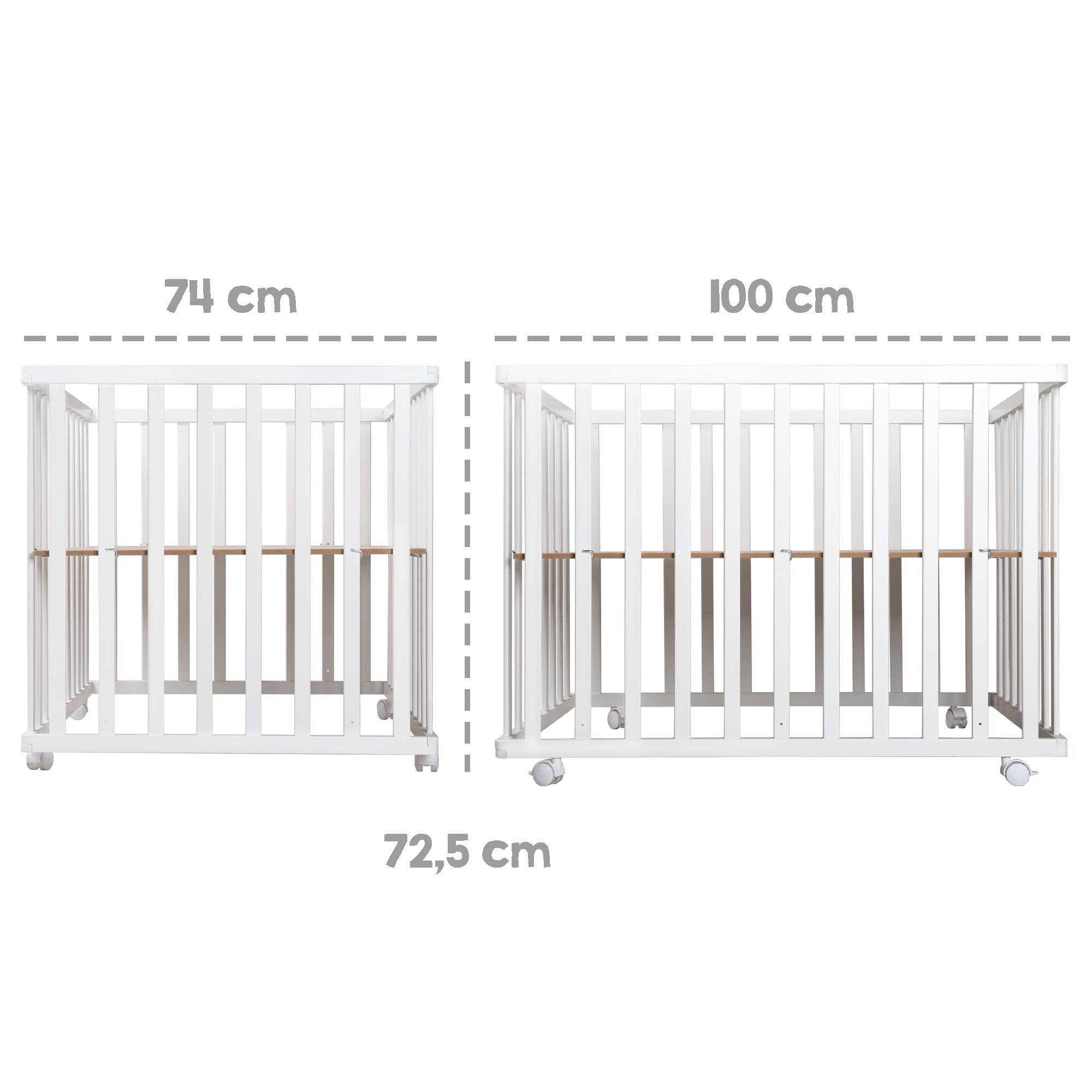 roba kids - Wholesale Bedroom Furniture - ROBA foldable playpen, bicolor, 75x100cm, space-saving6